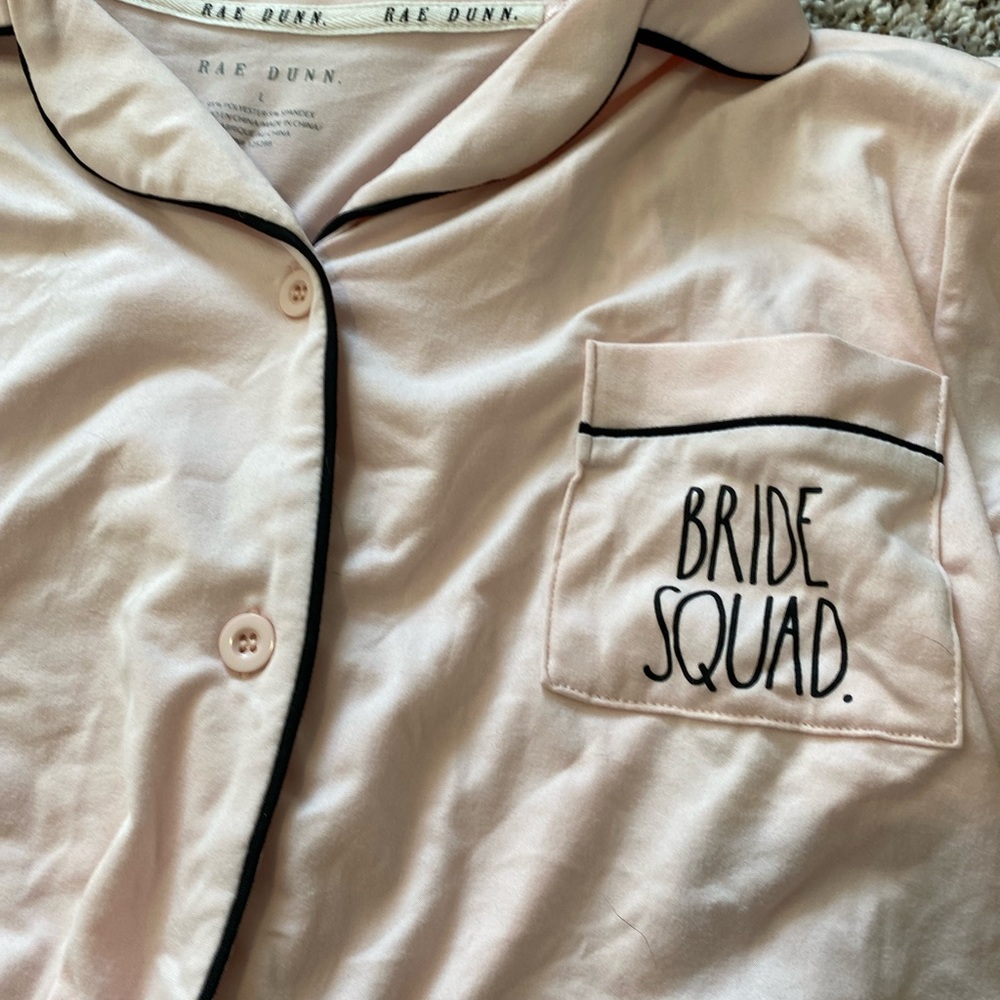 Baby Pink Bride Squad PJ’s **MEDIUM AND LARGE AVAILABLE**